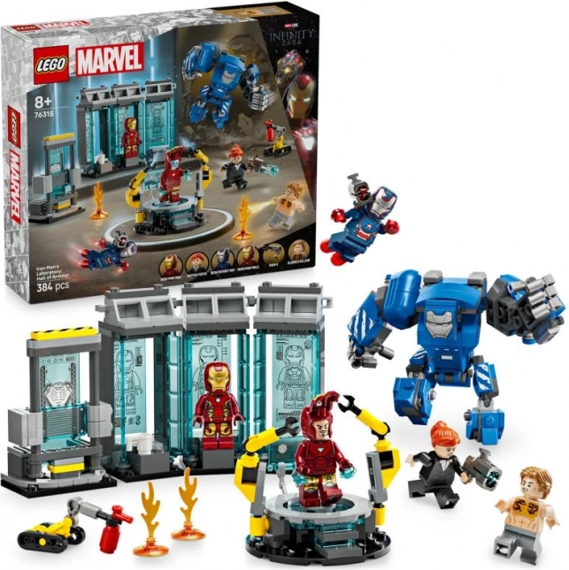 lego marvel vasember laboratóriuma: páncélterem 76315