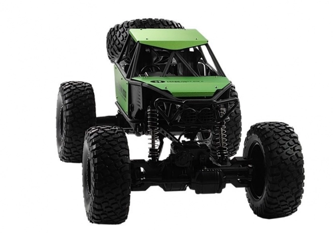 Zöld távirányítós monster truck rugókon