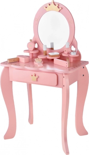 Biztonságos tükör és stabil fa szerkezet