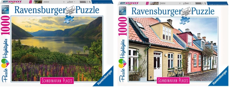 Két kirakó készlet 2 × 1000 darab RAVENSBURGER