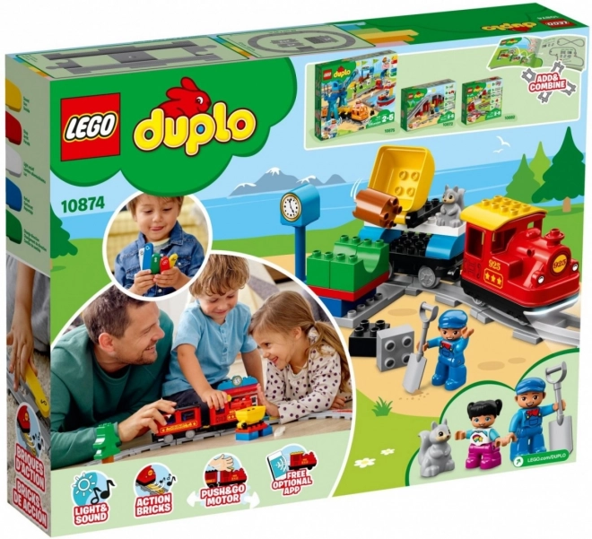 DUPLO Vonat gőzmozdonnyal