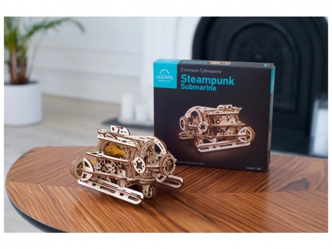 Steampunk tengeralattjáró fa 3D puzzle - UGears