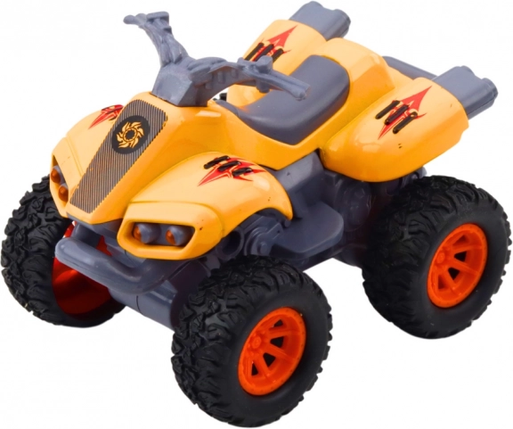 Quad meghajtással, gumikerék és fém karosszéria