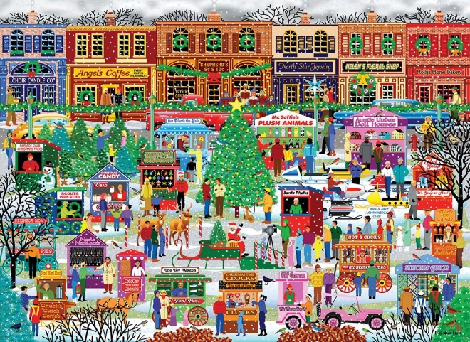 Eurographics puzzle Karácsonyi vásár a belvárosban XL 500 darab