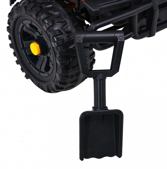 Gyerek gazdasági pick-up piros + távirányító + csomagtér + lapát + EVA + MP3 LED