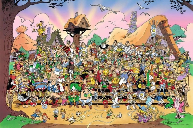 Családi fotó 3000 darabos puzzle - ASTERIX és OBELIX