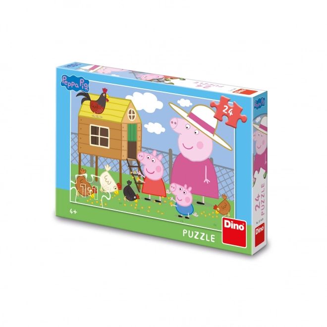 dino Peppa Malac puzzle 24 darabos