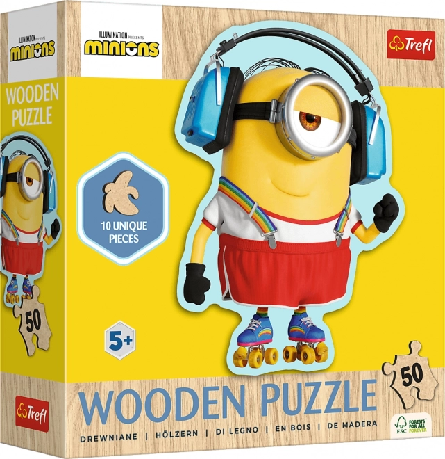 Trefl fa puzzle - Minyonok: Őrült Minyon 50 darabos