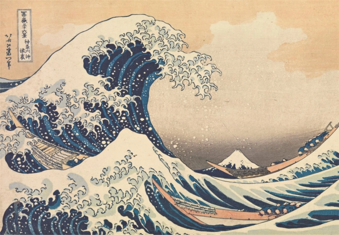 1000 darabos Hokusai puzzle: A nagy hullám