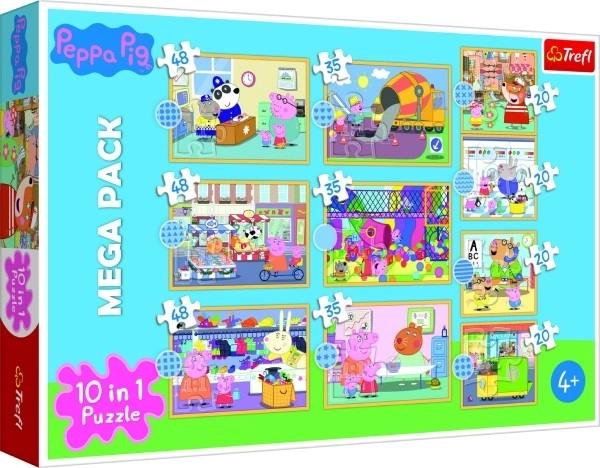 Peppa Pig puzzle gyűjtemény 10 az 1-ben