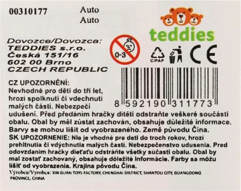 Mini versenyautó 6 cm vegyes színekben