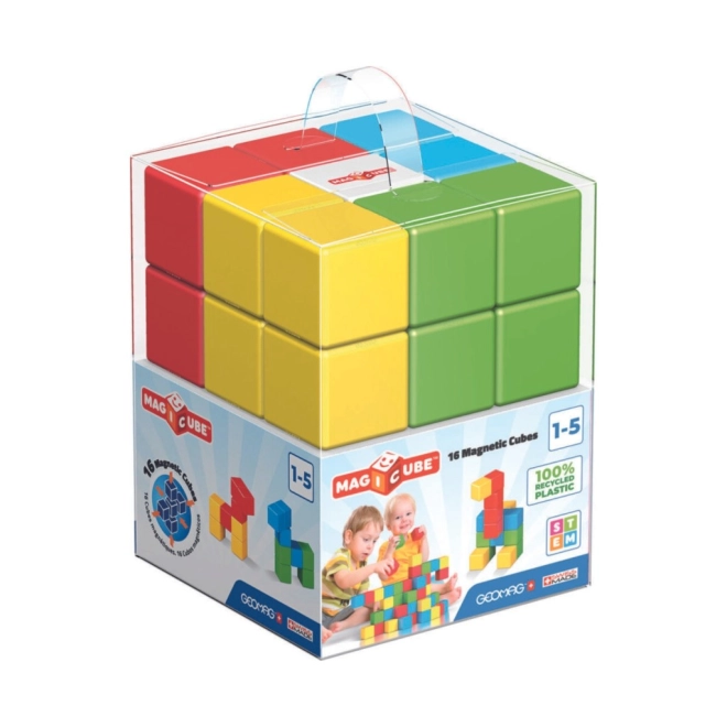 Geomag Magicube mágneses építőkockák 16 darab
