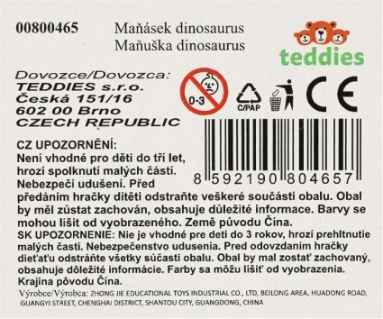 Dinoszaurusz gumibáb - 12 darabos készlet