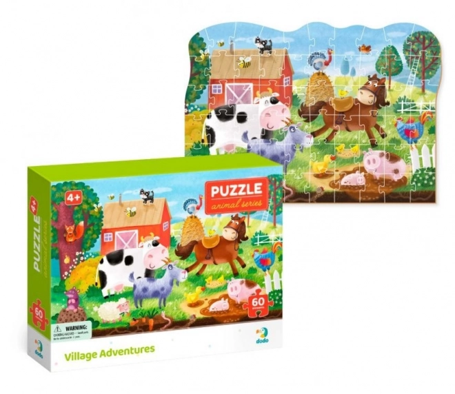 Farma puzzle 60 darabos készlet gyerekeknek