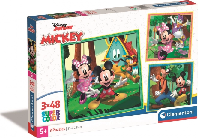 Clementoni puzzle Mickey és barátai 3x48 darab