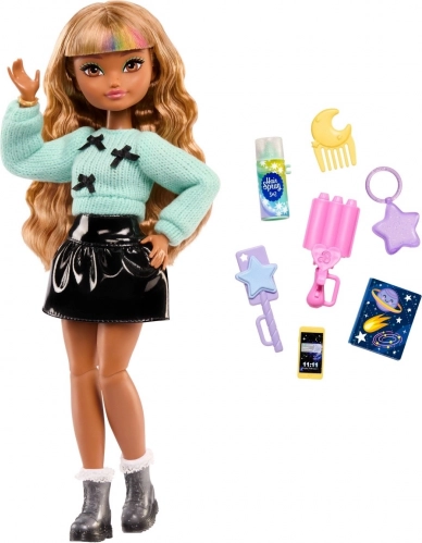barbie dream besties zia – divatbaba hajformázó kiegészítőkkel