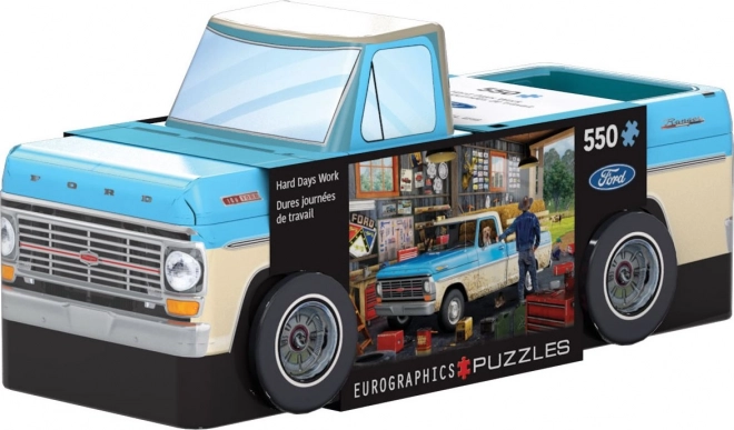 Pickup Truck puzzle fém dobozban