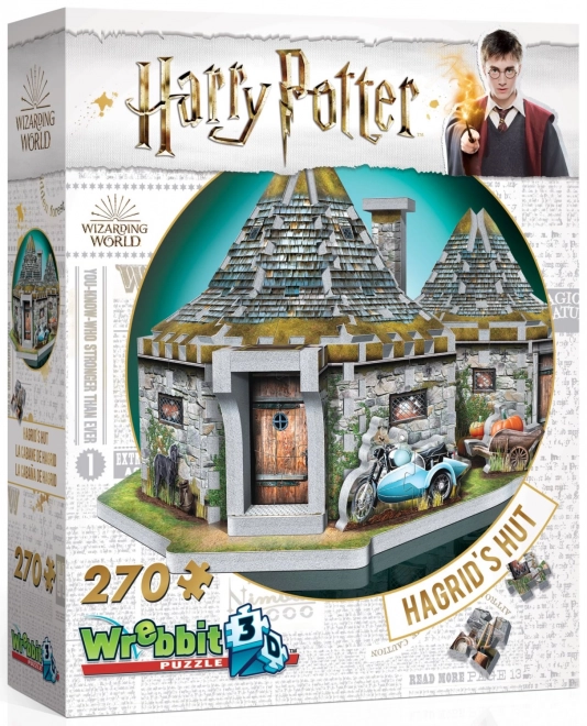 Harry Potter hagrid háza 3D puzzle - 270 darab