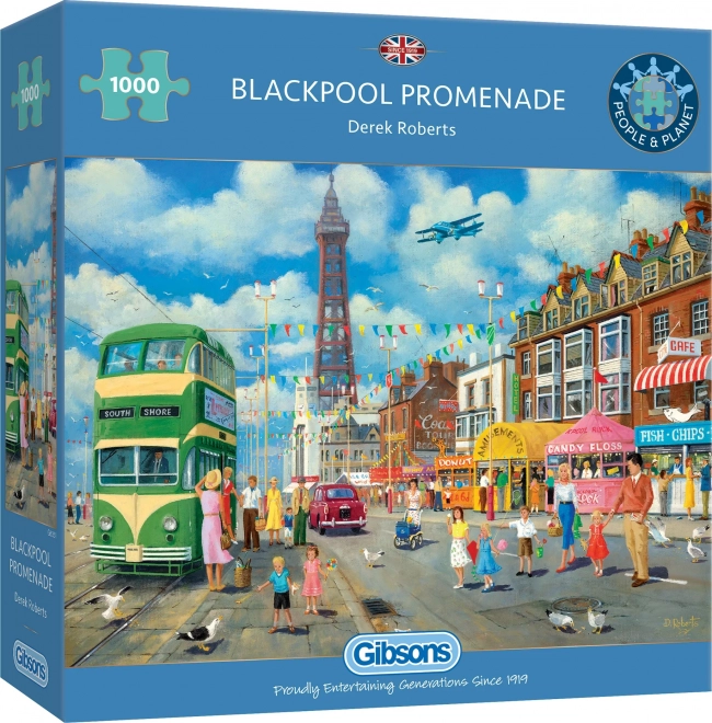 Blackpool sétány puzzle 1000 darabos