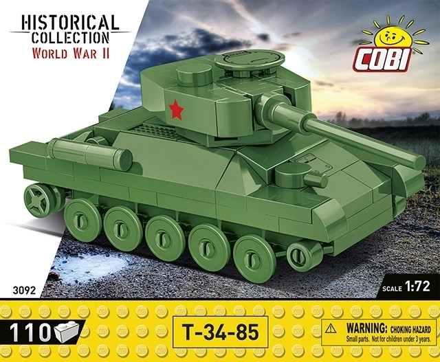 ii. világháborús t-34/85 tank modell építőkészlet