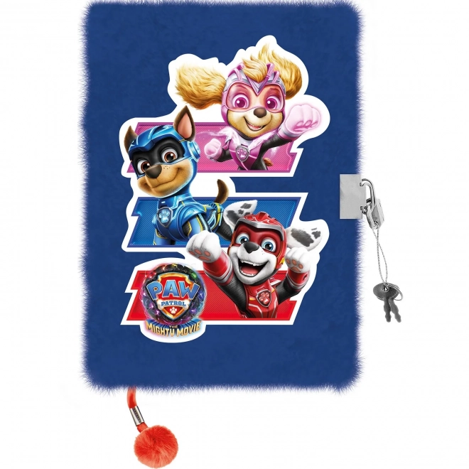 Paw Patrol szőrös napló lakattal