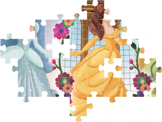 Clementoni puzzle 104 darabos – Hamupipőke, Belle, Tiana