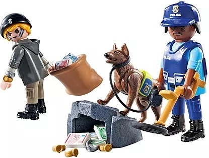 Playmobil Keresés rendőrkutyával