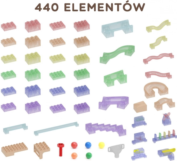 Masterkidz építőkészlet golyópálya STEM Tábla 440 darab