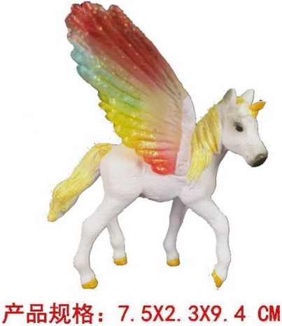 Egyszarvú figura szárnyakkal