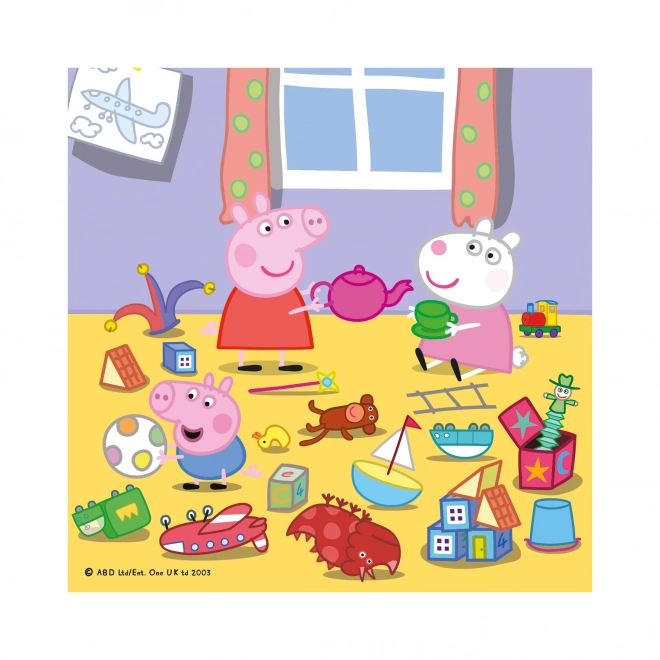 Peppa malac nyaralás puzzle 3x55 darab