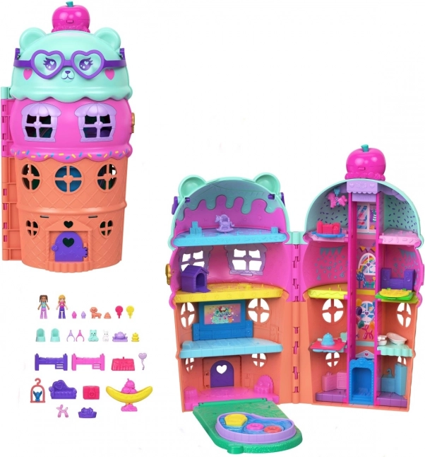 Polly Pocket Jégház medencével