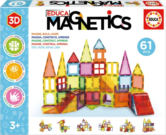 Educa mágneses építőkészlet Magnetics
