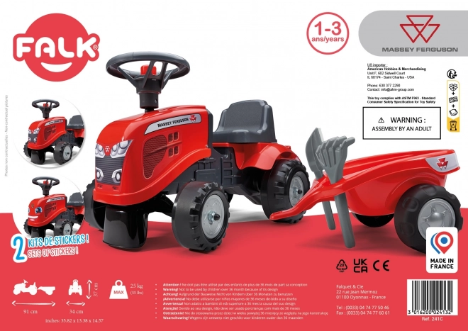 Massey Ferguson piros pedálos traktor
