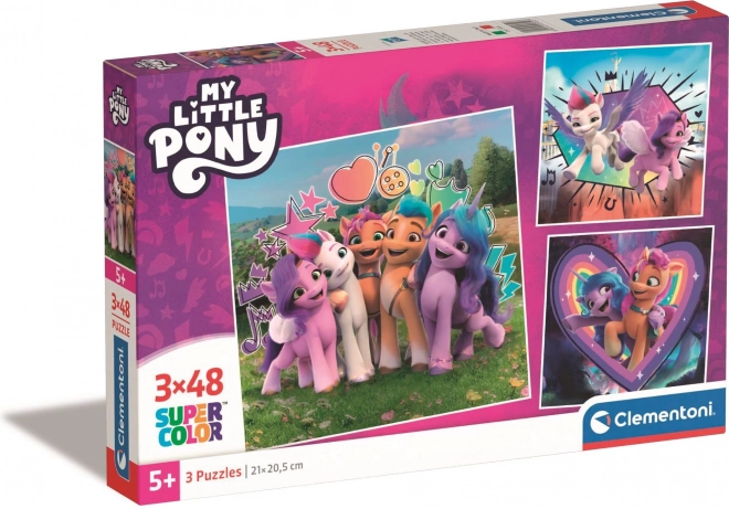 Clementoni: my little pony 3x48 darabos puzzle