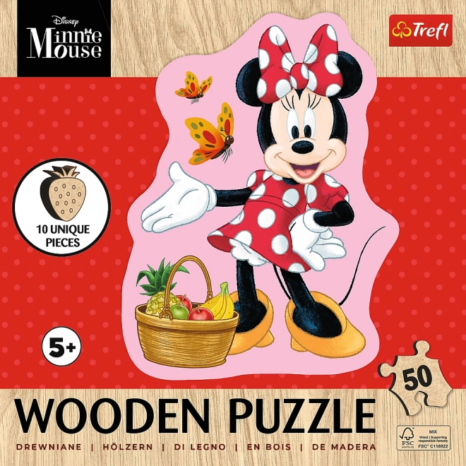 Trefl fa puzzle boldog Minnie