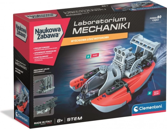 Laboratóriumi mechanika – motorcsónak CLEMENTONI