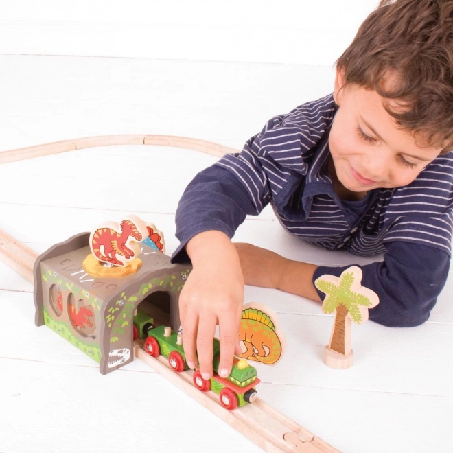 Bigjigs Rail dinoszaurusz alagút T-Rex