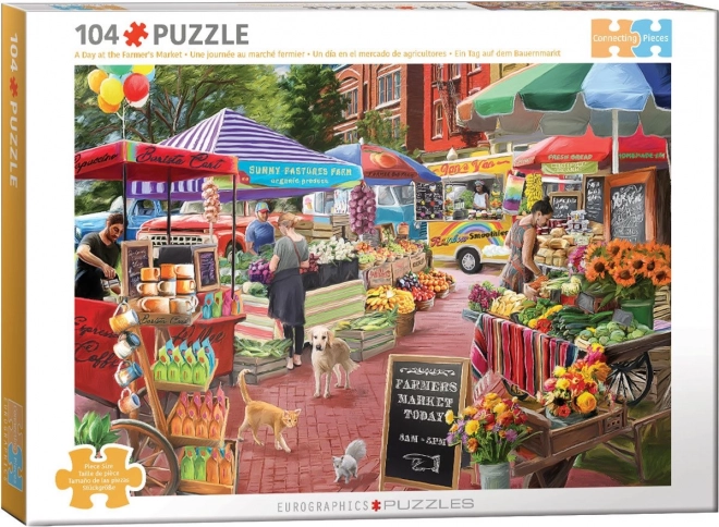 Eurographics Puzzle Egy nap a gazdapiacon 104 darabos