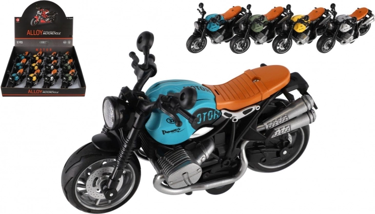 műanyag motor 13 cm-es, visszahúzós meghajtással, fénnyel és hanggal