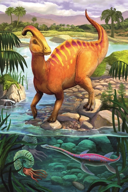 Csodás Dinoszauruszok Parasaurolophus Puzzle 54 Darabos