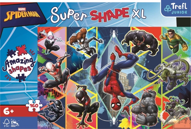 Trefl szuper alakú XL puzzle - Spiderman csatlakozz 160 darab