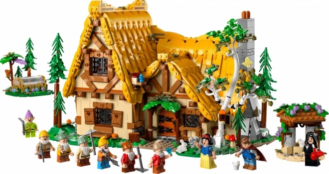 Disney Hófehérke és a hét törpe házikó LEGO készlet