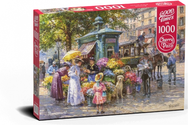 Cherry Pazzi virágpiac puzzle 1000 darabos