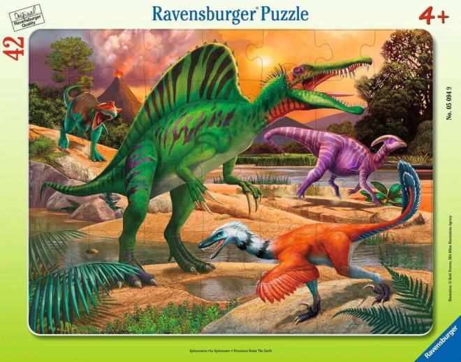 Ravensburger dinoszaurusz kirakós, 42 darabos