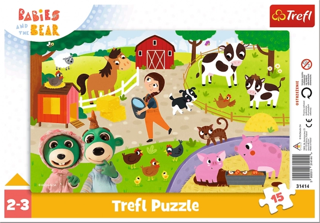 Trefl farmás puzzle 15 darabos