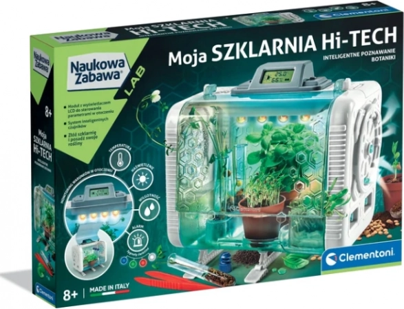 Tudományos szórakozás – hi-tech botanikai labor üvegház CLEMENTONI