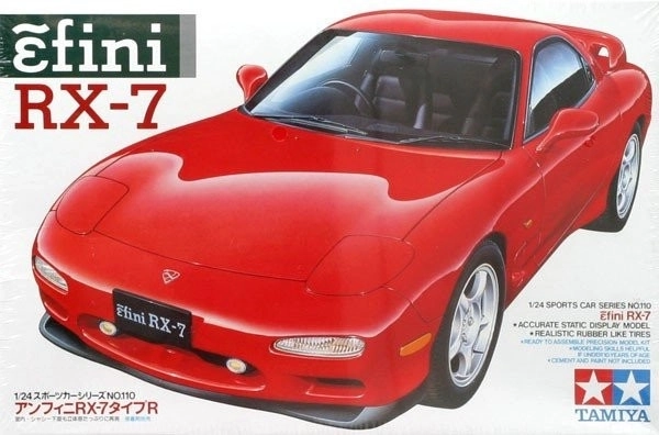 efini rx-7 műanyag modell