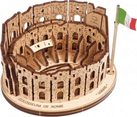 Ugears 3D fa mechanikus puzzle Kolosszeum