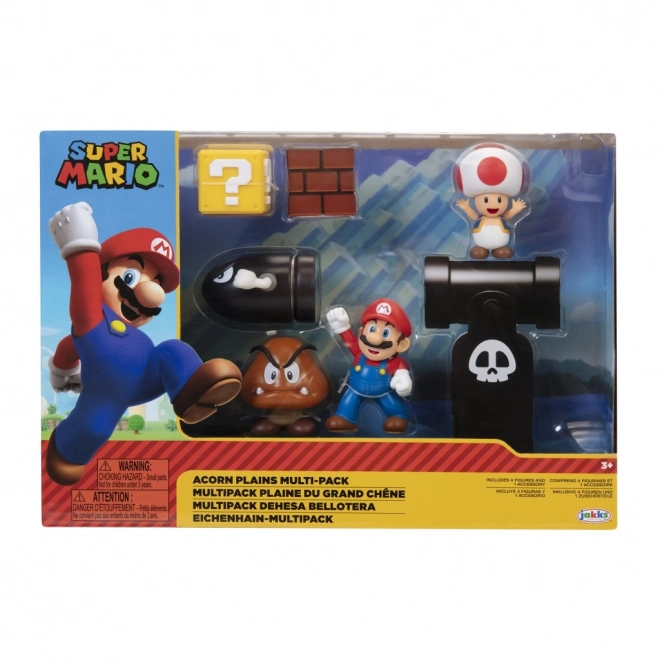 Super Mario figurák szett diorámával