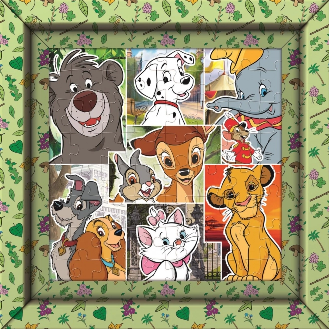 Disney állatok Clementoni keretezhető puzzle 60 darabos